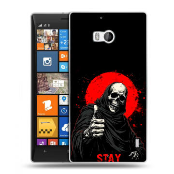 Силиконовый чехол на Nokia Lumia 930 с принтом смешной скелет Силиконовый чехол на Nokia Lumia 930 с принтом смешной скелет