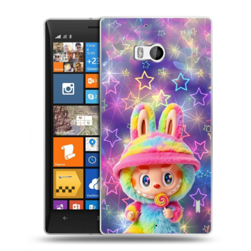 Силиконовый чехол на Nokia Lumia 930 с принтом Labubu Лабубу Силиконовый чехол на Nokia Lumia 930 с принтом Labubu Лабубу