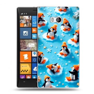 Силиконовый чехол на Nokia Lumia 930 с принтом Новый год Силиконовый чехол на Nokia Lumia 930 с принтом Новый год