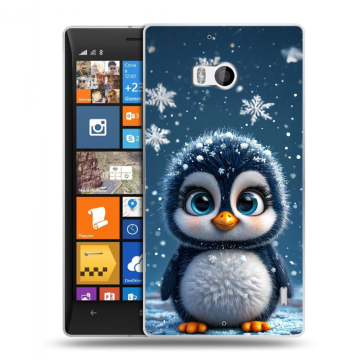 Силиконовый чехол на Nokia Lumia 930 с принтом Новый год Силиконовый чехол на Nokia Lumia 930 с принтом Новый год