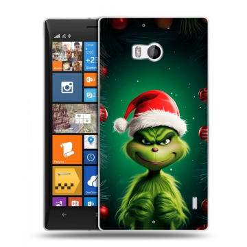 Силиконовый чехол на Nokia Lumia 930 с принтом Гринч Новый год Рождество Силиконовый чехол на Nokia Lumia 930 с принтом Гринч Новый год Рождество