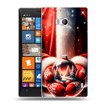 Силиконовый чехол на Nokia Lumia 930 с принтом Новый год Силиконовый чехол на Nokia Lumia 930 с принтом Новый год