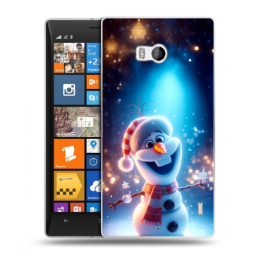 Силиконовый чехол на Nokia Lumia 930 с принтом Новый год Силиконовый чехол на Nokia Lumia 930 с принтом Новый год