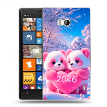 Силиконовый чехол на Nokia Lumia 930 с принтом Новый год Силиконовый чехол на Nokia Lumia 930 с принтом Новый год