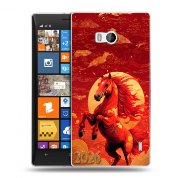 Силиконовый чехол на Nokia Lumia 930 с принтом Новый год Силиконовый чехол на Nokia Lumia 930 с принтом Новый год