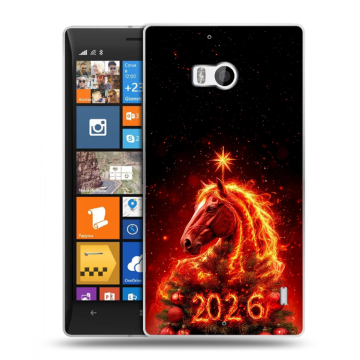 Силиконовый чехол на Nokia Lumia 930 с принтом Новый год Силиконовый чехол на Nokia Lumia 930 с принтом Новый год