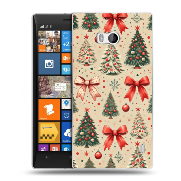 Силиконовый чехол на Nokia Lumia 930 с принтом Новый год Силиконовый чехол на Nokia Lumia 930 с принтом Новый год