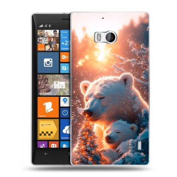 Силиконовый чехол на Nokia Lumia 930 с принтом Новый год Силиконовый чехол на Nokia Lumia 930 с принтом Новый год