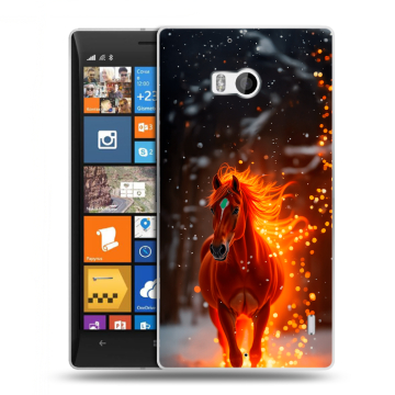 Силиконовый чехол на Nokia Lumia 930 с принтом Новый год Силиконовый чехол на Nokia Lumia 930 с принтом Новый год