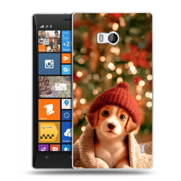 Силиконовый чехол на Nokia Lumia 930 с принтом Новый год Силиконовый чехол на Nokia Lumia 930 с принтом Новый год