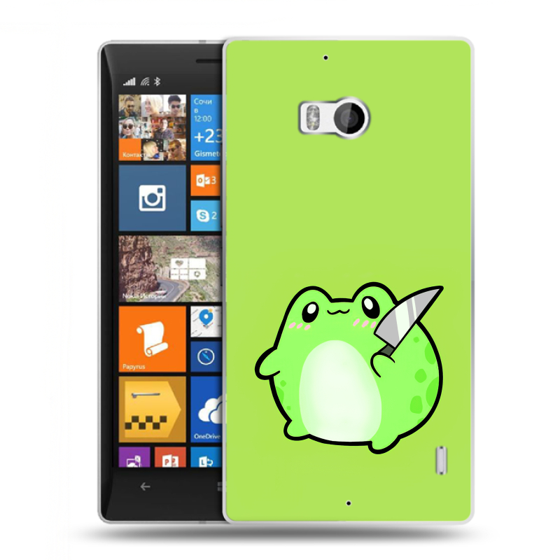 Пластиковый чехол на Nokia Lumia 930 с принтом Лягушенок Пластиковый чехол на Nokia Lumia 930 с принтом Лягушенок