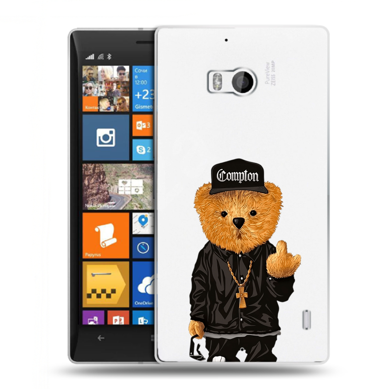 Пластиковый чехол на Nokia Lumia 930 с принтом Мишка Пластиковый чехол на Nokia Lumia 930 с принтом Мишка