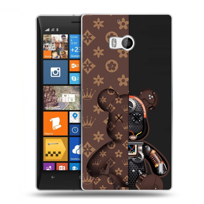 Силиконовый чехол на Nokia Lumia 930 с принтом Луи робот Силиконовый чехол на Nokia Lumia 930 с принтом Луи робот