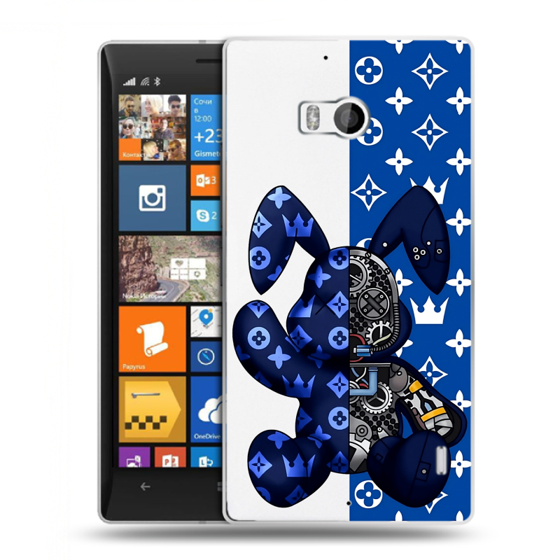 Силиконовый чехол на Nokia Lumia 930 с принтом Луи робот Силиконовый чехол на Nokia Lumia 930 с принтом Луи робот