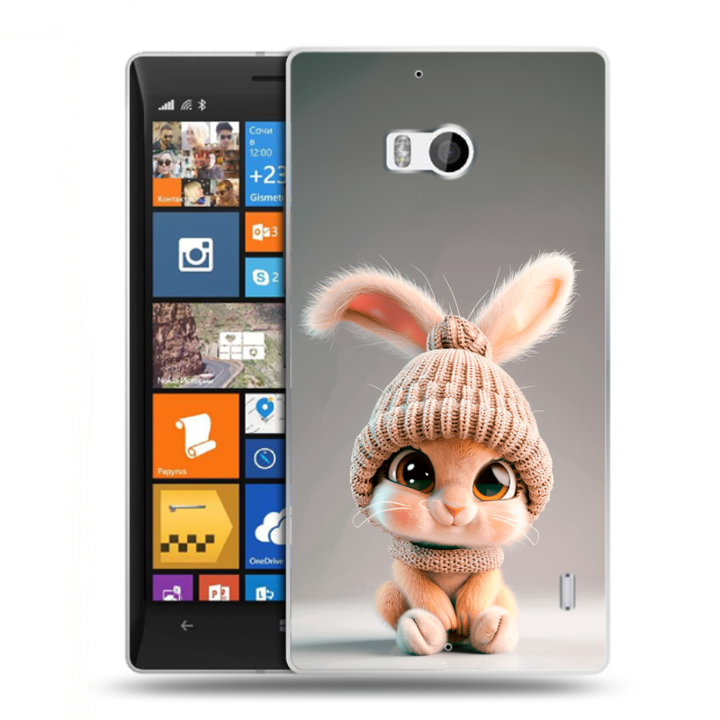 Пластиковый чехол на Nokia Lumia 930 с принтом Кролик Пластиковый чехол на Nokia Lumia 930 с принтом Кролик