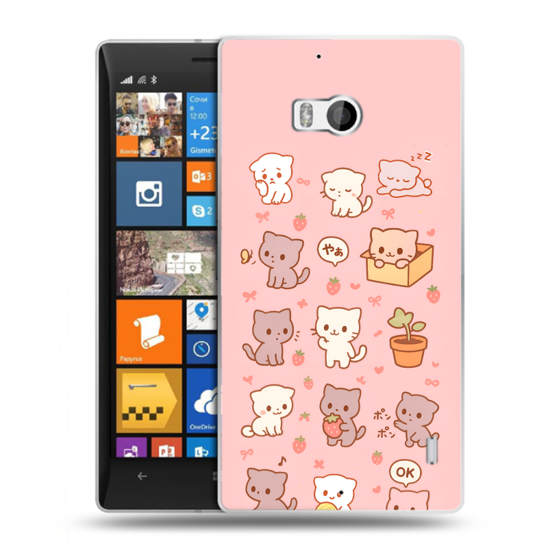 Пластиковый чехол на Nokia Lumia 930 с принтом Hello Kitty Хелоу Кити Пластиковый чехол на Nokia Lumia 930 с принтом Hello Kitty Хелоу Кити