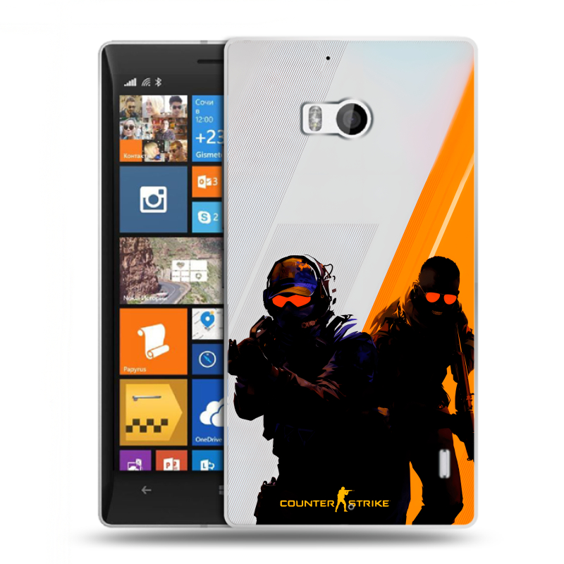 Силиконовый чехол на Nokia Lumia 930 с принтом Контер страйк Counter strike Силиконовый чехол на Nokia Lumia 930 с принтом Контер страйк Counter strike