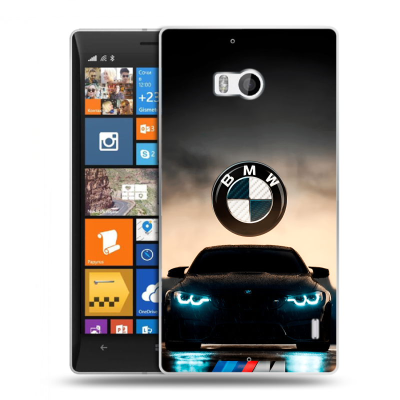 Силиконовый чехол на Nokia Lumia 930 с принтом БМВ BMW Силиконовый чехол на Nokia Lumia 930 с принтом БМВ BMW