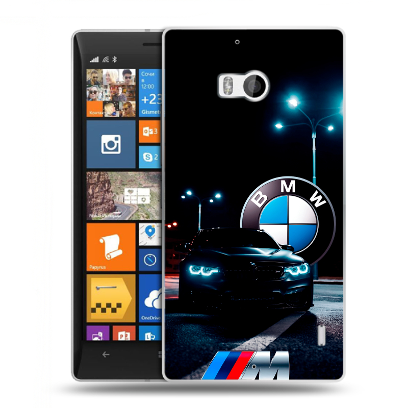 Пластиковый чехол на Nokia Lumia 930 с принтом БМВ BMW Пластиковый чехол на Nokia Lumia 930 с принтом БМВ BMW