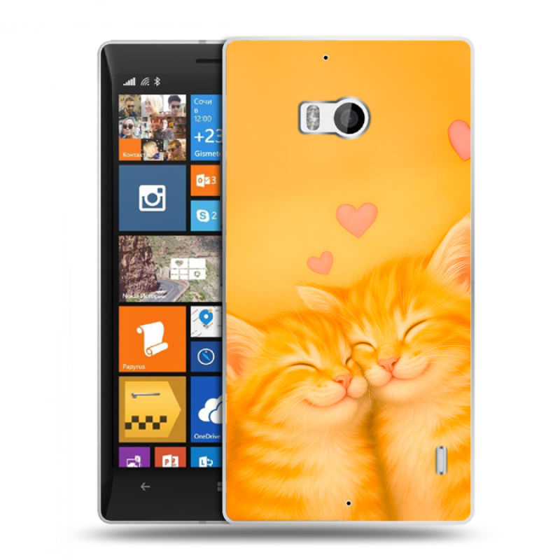 Силиконовый чехол на Nokia Lumia 930 с принтом Милые котята Силиконовый чехол на Nokia Lumia 930 с принтом Милые котята
