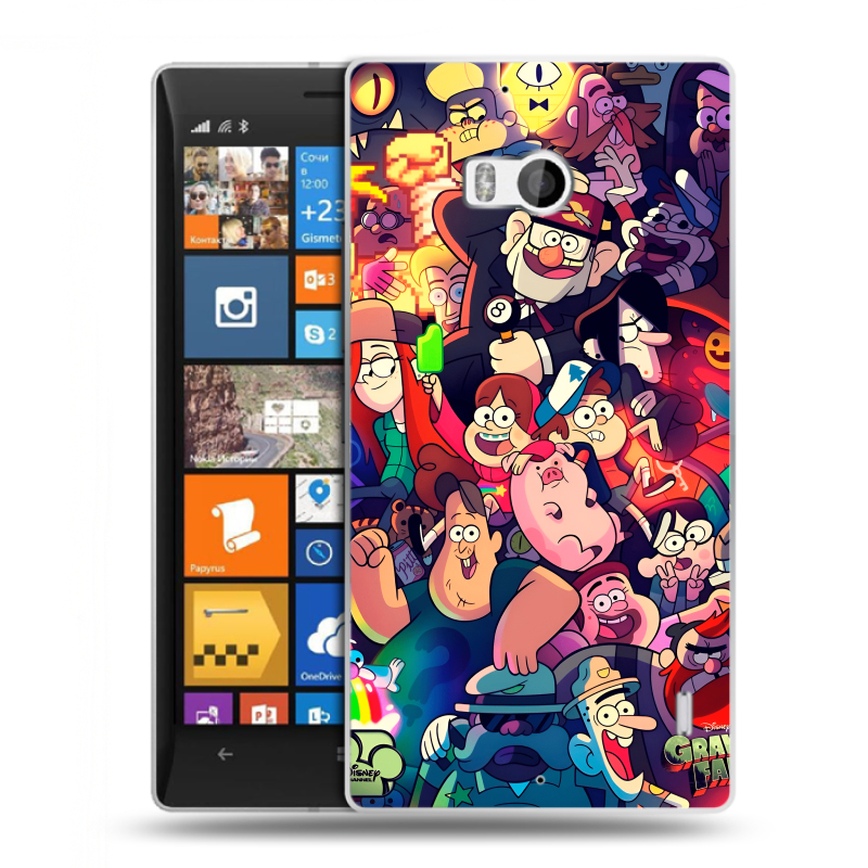 Силиконовый чехол на Nokia Lumia 930 с принтом Gravity Falls Гравити Фолз Силиконовый чехол на Nokia Lumia 930 с принтом Gravity Falls Гравити Фолз