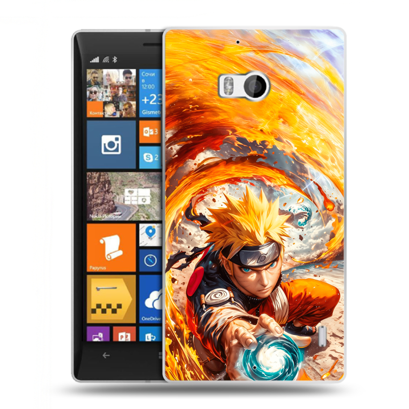 Силиконовый чехол на Nokia Lumia 930 с принтом Аниме Наруто Naruto Силиконовый чехол на Nokia Lumia 930 с принтом Аниме Наруто Naruto