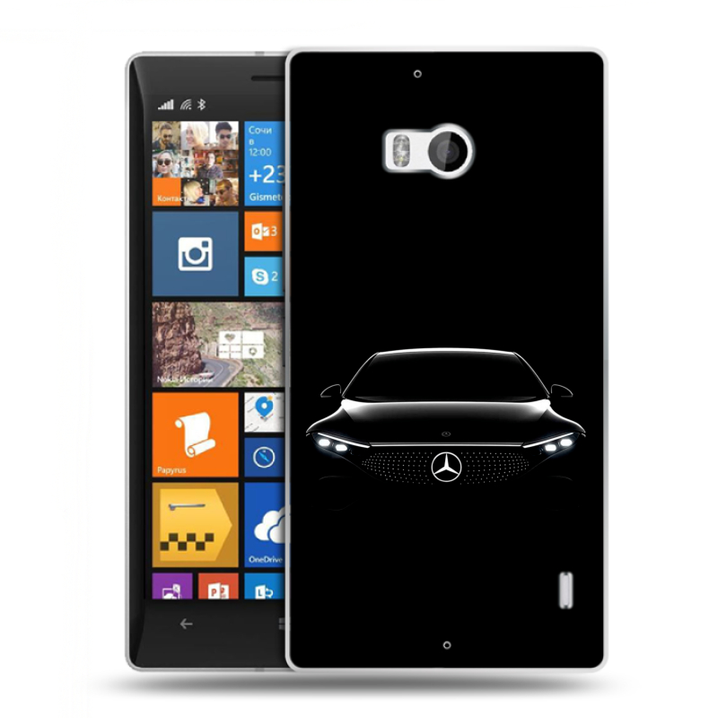 Силиконовый чехол на Nokia Lumia 930 с принтом Mercedes Мерседес Силиконовый чехол на Nokia Lumia 930 с принтом Mercedes Мерседес