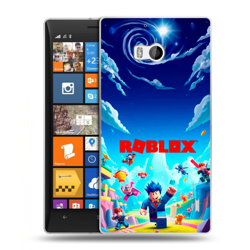 Силиконовый чехол на Nokia Lumia 930 с принтом Roblox Роблокс Силиконовый чехол на Nokia Lumia 930 с принтом Roblox Роблокс
