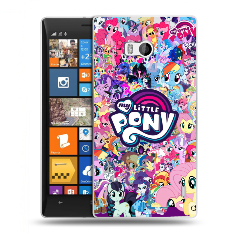 Силиконовый чехол на Nokia Lumia 930 с принтом My little pony Дружба чудо Силиконовый чехол на Nokia Lumia 930 с принтом My little pony Дружба чудо