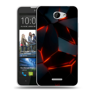 Пластиковый чехол на HTC Desire 516 с принтом Яркие абстракции