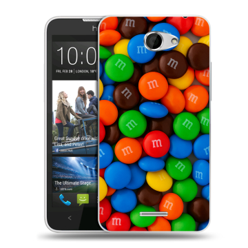 Пластиковый чехол на HTC Desire 516 с принтом Конфеты