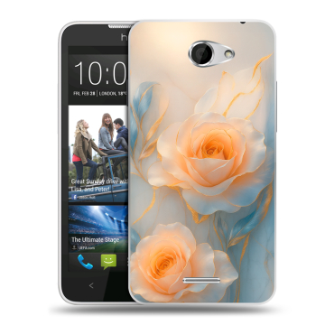Пластиковый чехол на HTC Desire 516 с принтом Женский