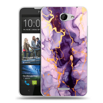Пластиковый чехол на HTC Desire 516 с принтом Мрамор