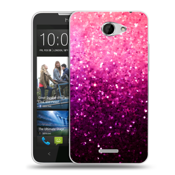 Пластиковый чехол на HTC Desire 516 с принтом Блестки Пластиковый чехол на HTC Desire 516 с принтом Блестки
