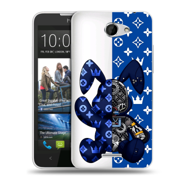 Пластиковый чехол на HTC Desire 516 с принтом Луи робот