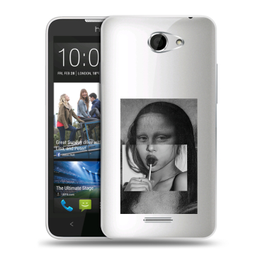 Пластиковый чехол на HTC Desire 516 с принтом Мона Лиза