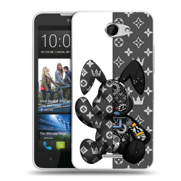Пластиковый чехол на HTC Desire 516 с принтом Луи робот