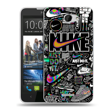 Пластиковый чехол на HTC Desire 516 с принтом Найк Пластиковый чехол на HTC Desire 516 с принтом Найк