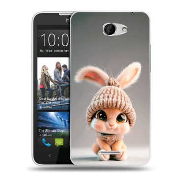 Пластиковый чехол на HTC Desire 516 с принтом Кролик Пластиковый чехол на HTC Desire 516 с принтом Кролик
