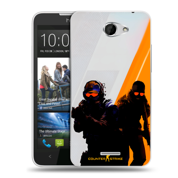 Пластиковый чехол на HTC Desire 516 с принтом Контер страйк Counter strike