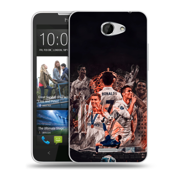 Пластиковый чехол на HTC Desire 516 с принтом Реал Роналдо Real Ronaldo