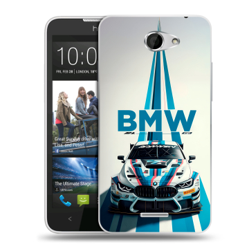 Пластиковый чехол на HTC Desire 516 с принтом БМВ BMW