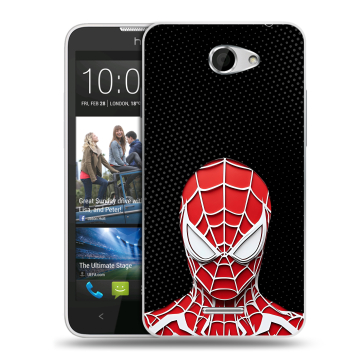 Пластиковый чехол на HTC Desire 516 с принтом человек паук spiderman
