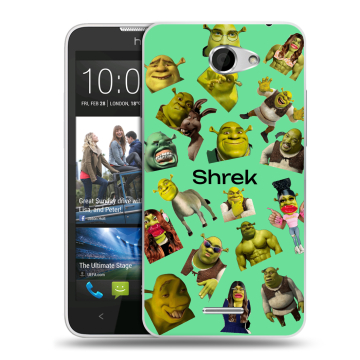 Пластиковый чехол на HTC Desire 516 с принтом Шрек Shrek Пластиковый чехол на HTC Desire 516 с принтом Шрек Shrek