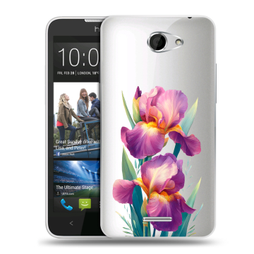 Пластиковый чехол на HTC Desire 516 с принтом Цветы орхидеи Пластиковый чехол на HTC Desire 516 с принтом Цветы орхидеи