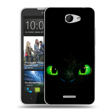 Пластиковый чехол на HTC Desire 516 с принтом Как приручить дракона