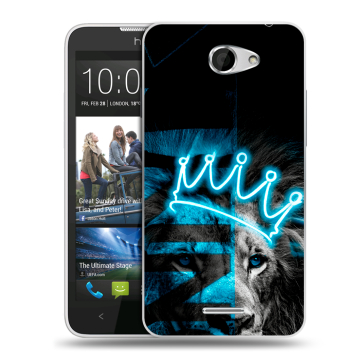 Пластиковый чехол на HTC Desire 516 с принтом Король лев Пластиковый чехол на HTC Desire 516 с принтом Король лев