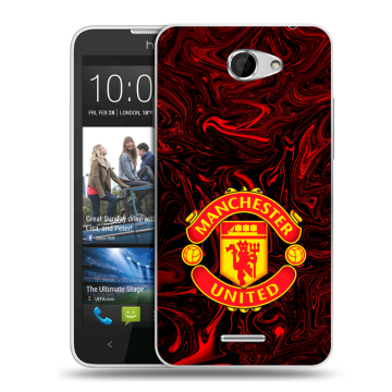 Пластиковый чехол на HTC Desire 516 с принтом Manchester United Пластиковый чехол на HTC Desire 516 с принтом Manchester United