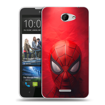Пластиковый чехол на HTC Desire 516 с принтом Spiderman Человек паук