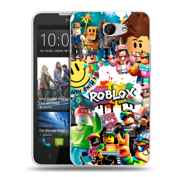 Пластиковый чехол на HTC Desire 516 с принтом Roblox Роблокс Пластиковый чехол на HTC Desire 516 с принтом Roblox Роблокс